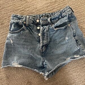 Wild fable - denim shorts distressed - size 6